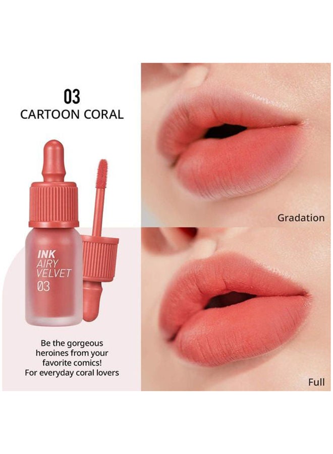 Peripera حبر إيري فيلفيت 3 كارتون كورال - Image 4