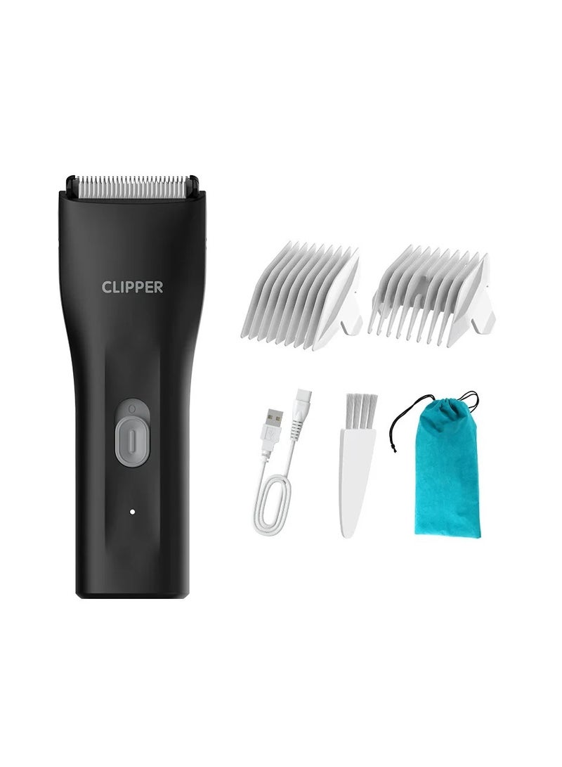 AROAQ Electric Body Groomer Pubic Hair Trimmer for Men Balls Shaver Clipper Male Sensitive Private Parts Razor Place Face Cut - Image 1