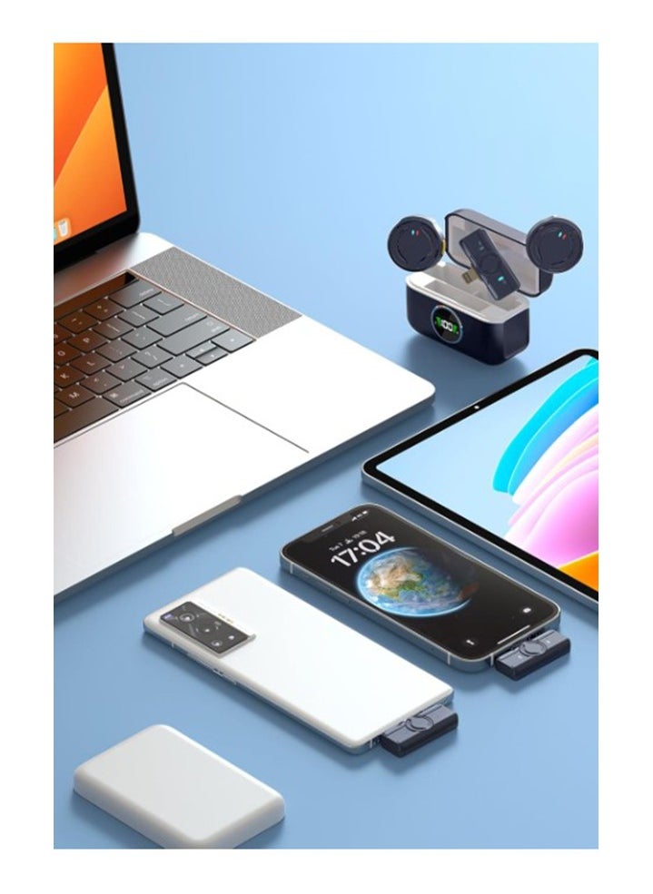 Generic VIPLATINA  VR11 WIRELESS MIC, HD Sound Quality, USB-C Port with Mic 7H+Box 24H Battery Life, Wireless Lavalier Microphone for iPhone/Android, With Lightning/USB-C Plug-Play wireless microphones with Noises Cancellation, Omnidirectional Condenser Mic for Video Recording, Podcast, Vlog  - Image 5