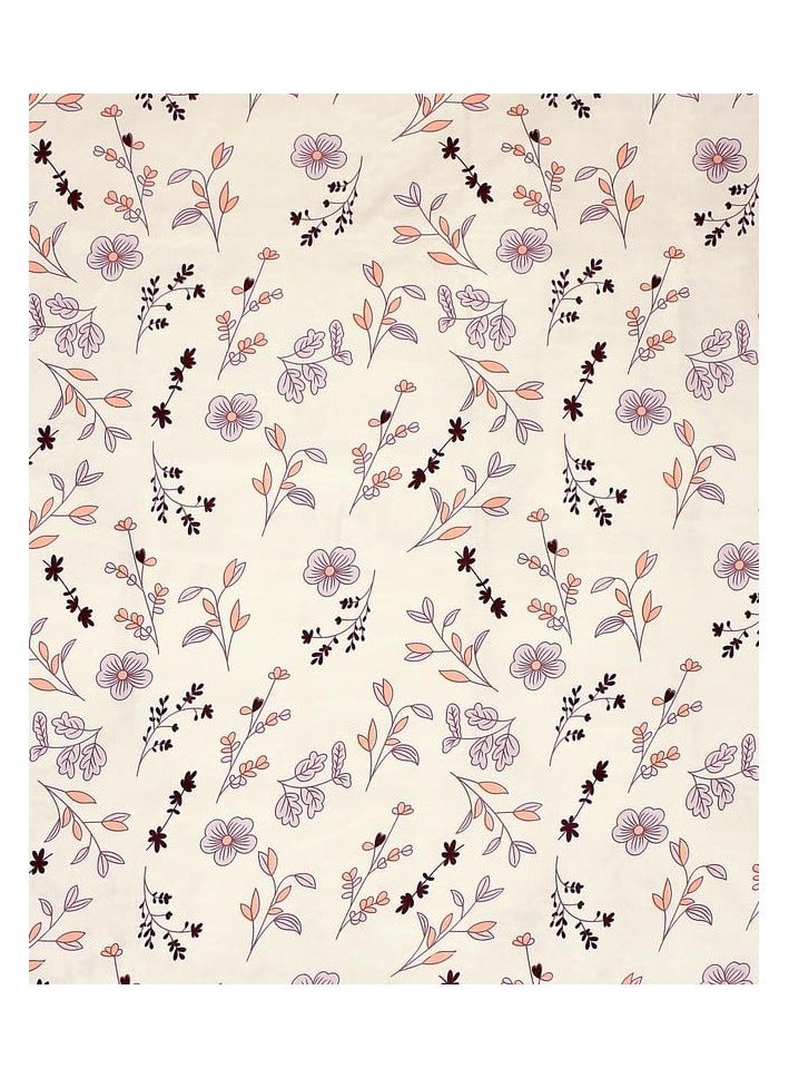 بي اس بي هوم طقم ملاءة سرير كينغ مطاطية فاخرة من قطن جليسي مع 2 غطاء وسادة، المقاس: 183 × 198 + 25 سم – أبيض - Image 3