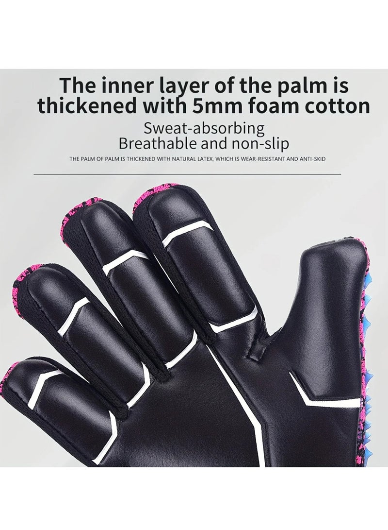 Goalkeeper Gloves Soccer Goalie Gloves, High Performance 4+3mm Super Grip, Breathable Football Gloves for Training and Matches, Sizes 7-10 Available - Image 4
