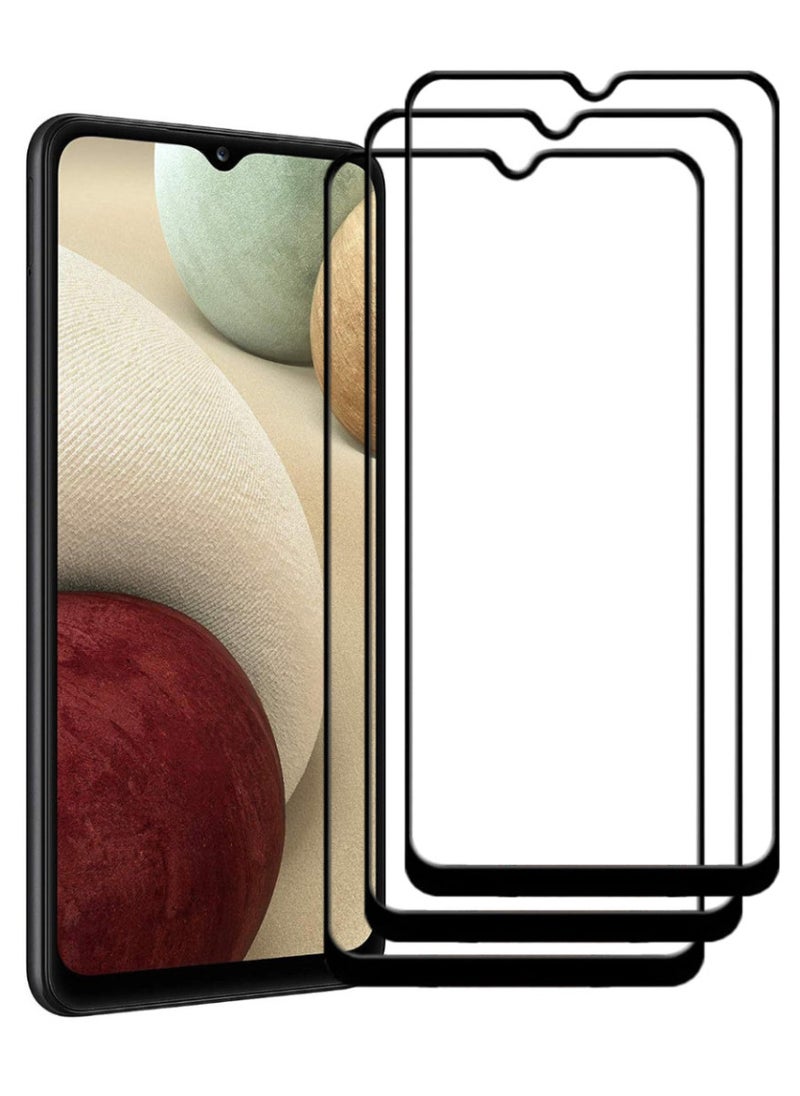 ACLIX 3 Pieces Antistatic ESD Dustproof Premium Quality High Definition Tempered Glass Screen Protector Designed For Samsung Galaxy A12 - Image 1