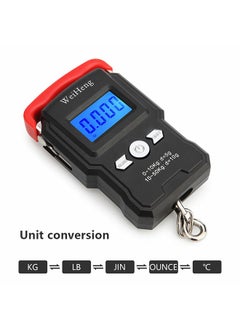 WeiHeng Mini Electronic Weighing Scale - 50kg/5g with Backlight LCD and Hanging Hook for Travel Luggage  - Image 1