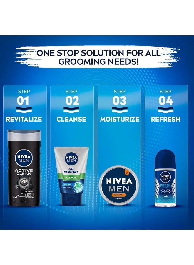 NIVEA MEN Oil Control Face Wash 100 g | With Magnolia Bark Extracts for 12 Hr Oil Control in Summer | 10 X Vitamin C Effect for Radiant Skin | For Oily Skin - Image 3