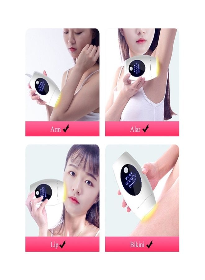 NIBEMINENT Laser Hair Removal Device White/Black - Image 4