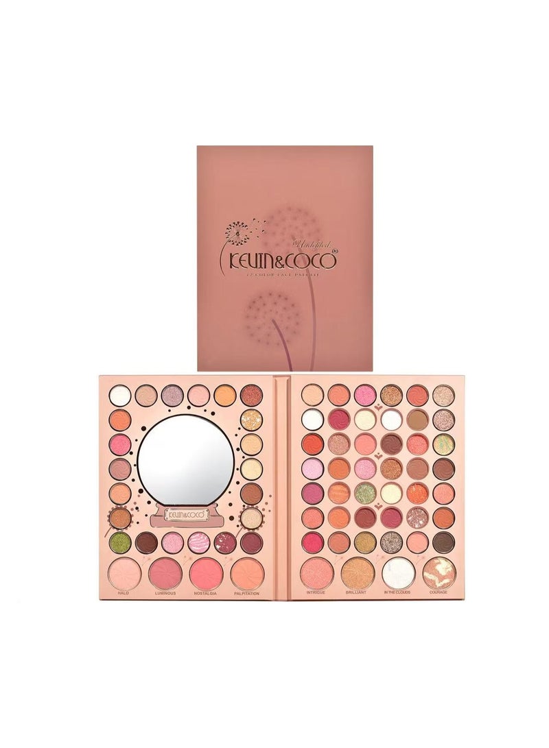 كيفن كوكو لوحة ألوان للوجه من كيفن آند كوكو،72لونًا، متعددة الألوان - Image 1