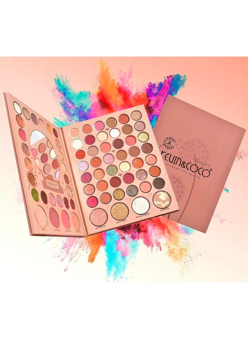 كيفن كوكو لوحة ألوان للوجه من كيفن آند كوكو،72لونًا، متعددة الألوان - Image 2