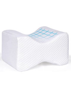 MOMENT Knee Foam Support Pillow For Side Sleepers – Cooling Leg Pillow For Side Sleeping – Knee Pillow For Hip Pain, Back Pain, Sciatica Pain Relief – Memory Foam Hip Pillow Contour Design  - Image 1