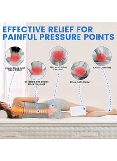 MOMENT Knee Foam Support Pillow For Side Sleepers – Cooling Leg Pillow For Side Sleeping – Knee Pillow For Hip Pain, Back Pain, Sciatica Pain Relief – Memory Foam Hip Pillow Contour Design  - Image 4