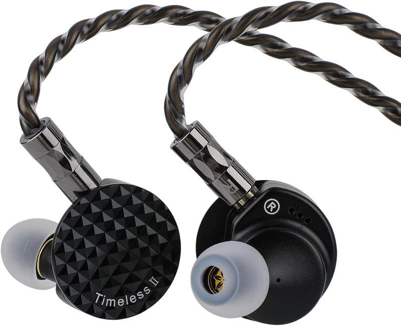 Linsoul 7Hz Timeless II in Ear Monitor, Upgraded 14.5mm Planar Magnetic Driver IEM, Wired Earbuds, with Tunable Nozzle and 7N OCC IEM Cable for Musician Audiophile (Timeless II) - Image 1