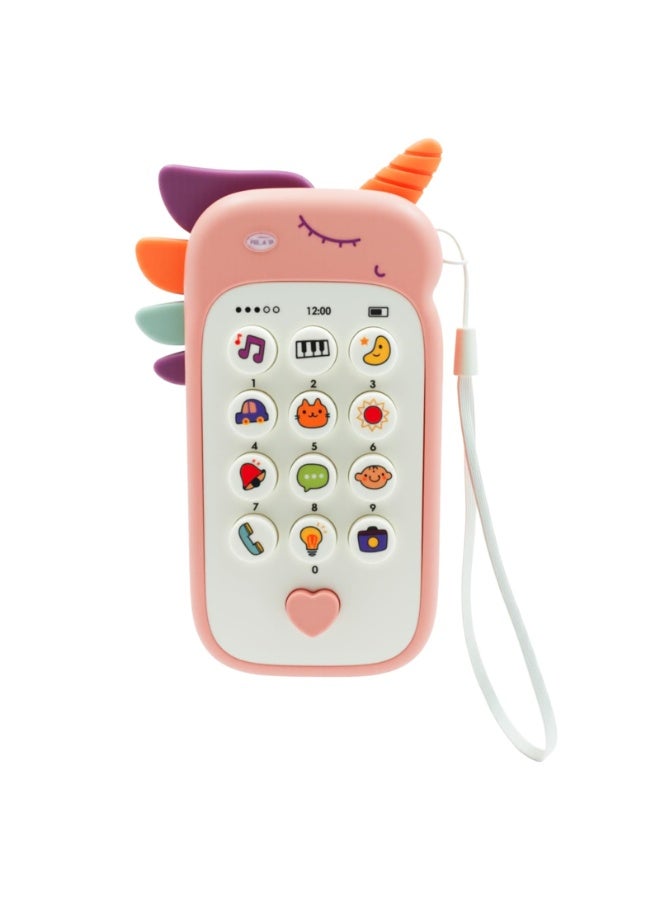 Baby Phone Toy for 1 Year Old - Musical Learning Toy with Teether (6-18M) - Image 1
