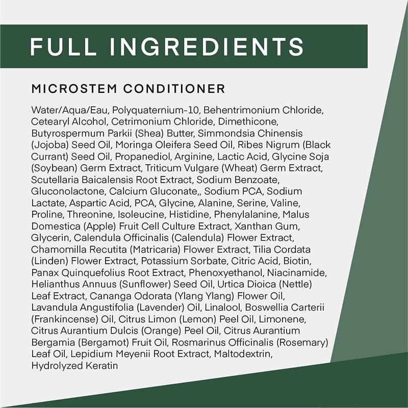 Cel Microstem Natural Hair Thickening Conditioner (8 fl oz) â€“ Stem Cell Extract Anti Thinning Conditioner â€“ Professional Grade Biotin â€“ Sulfate & Paraben Free - Suitable for Men & Women - Image 5