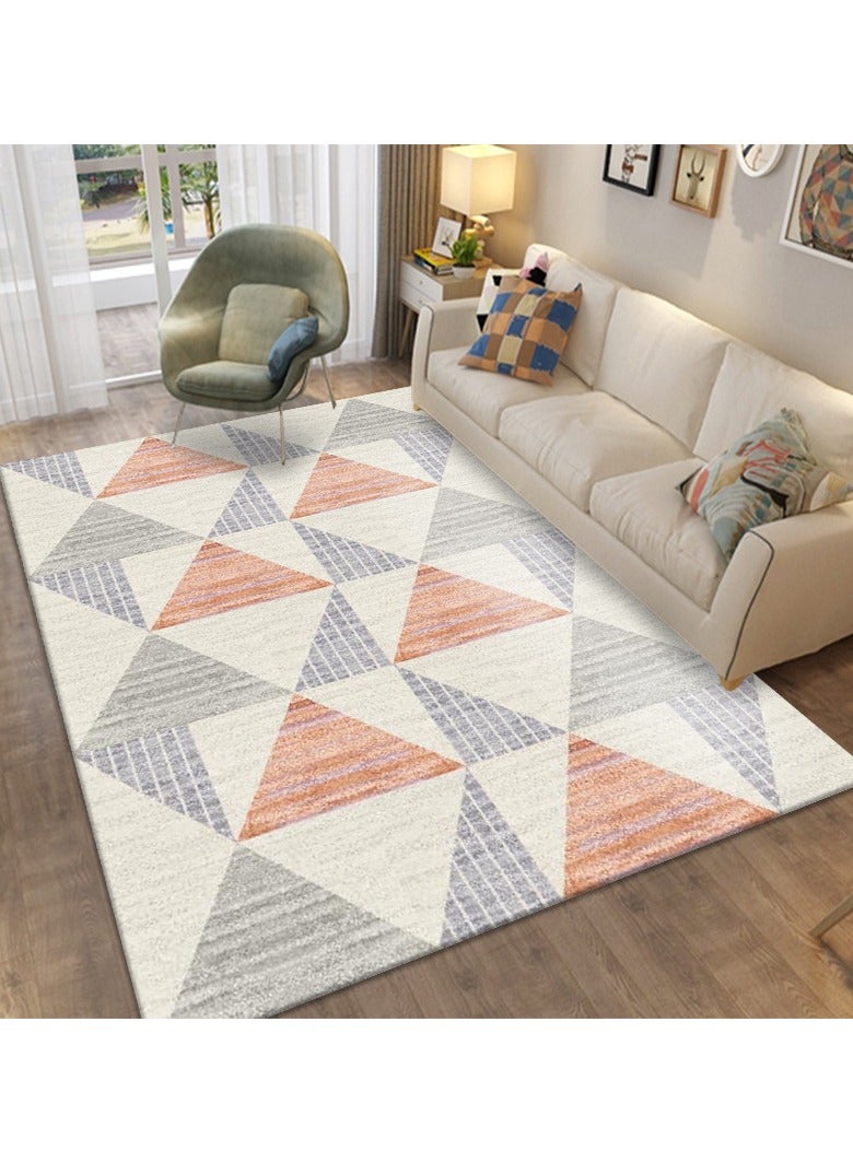 Loquat سجادة من ألياف البوليستر عالية الجودة قابلة للغسل في الغسالة بتصميم بسيط