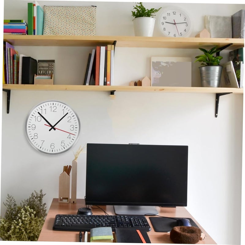 ABOOFAN 12-Inch Metal Frame Wall Clock Slim Edge Gold Quartz Clock Housing Sturdy Parts for Home Office Kitchen Decor - Image 5