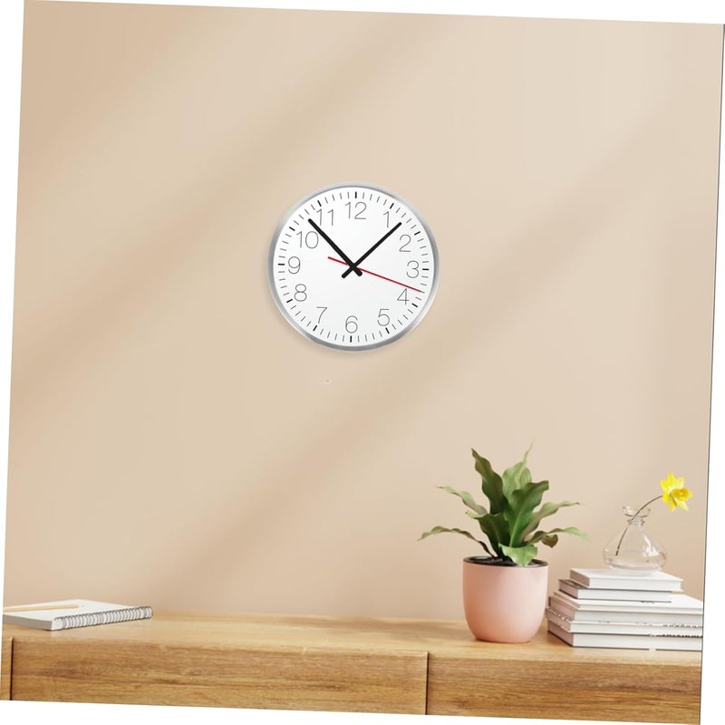 ABOOFAN 12-Inch Metal Frame Wall Clock Slim Edge Gold Quartz Clock Housing Sturdy Parts for Home Office Kitchen Decor - Image 4