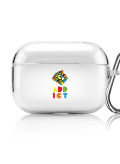 Classic Clear printed Case for Apple AirPods Pro 2nd Generation Thin Transparent Cover [Designed for Apple AirPods Pro 2nd Generation] - Rubiks Addict