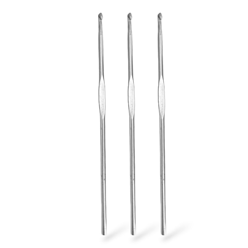 ADW CRAFT'S Stainless Steel Crochet Hook for Wool(Pack of 3 - No.9,10,11)|Stainless Steel Crochet Needle|Steel Crochet Hook|Crochet Hook Single|Steel Crochet Needle - Image 1