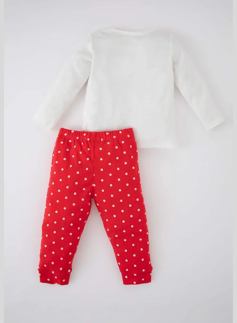 DeFacto 2 Pack BabyGirl Regular Fit Bike Neck Long Sleeve Pyjamas