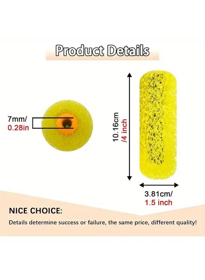 8pcs Textured Foam Paint Roller Covers for Walls Ceilings Smooth Application - Image 3