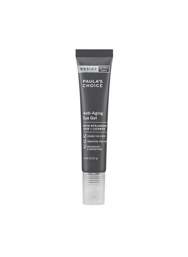 PAULA'S CHOICE - Paula's Choice RESIST Anti-Aging Eye Gel with Hyaluronic Acid, for Dark Circles, Puffy Eyes, Crow's Feet, Fine Lines & Wrinkles, 0.5 Ounce - Image 1