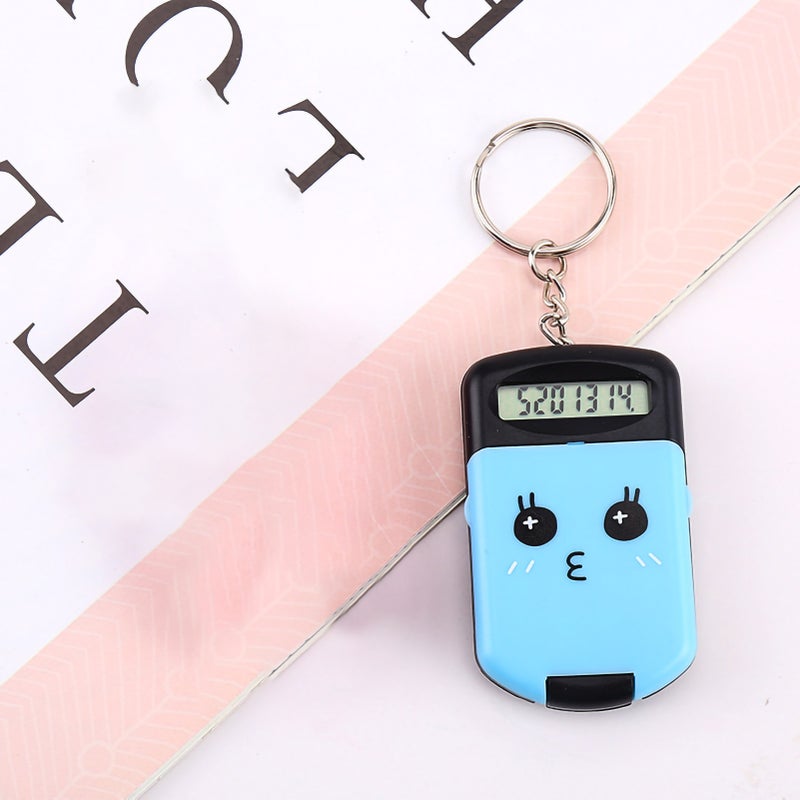 آلة حاسبة صغيرة لطيفة جميلة آمنة خالية من الروائح محمولة أداة حاسبة للطلاب والأطفال سوداء - Image 2