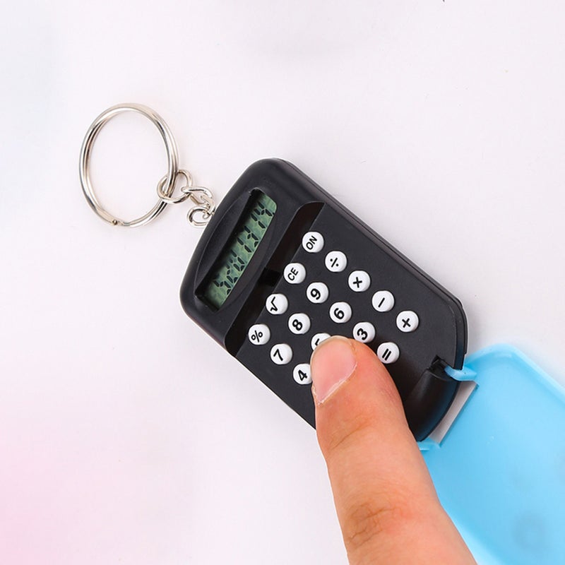 آلة حاسبة صغيرة لطيفة جميلة آمنة خالية من الروائح محمولة أداة حاسبة للطلاب والأطفال سوداء - Image 5