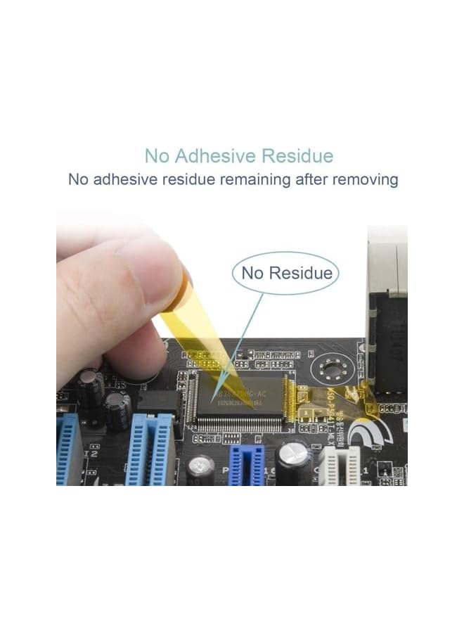 promass Heat Resistant Tape, High Temp Tape Sublimation Tape Thermal Tape for Sublimating Print, Heat Transfer and Insulation, Wave Soldering, Easy to Use, 3mm/5mm/8mm/12mm x 33m, Tawny - Image 4