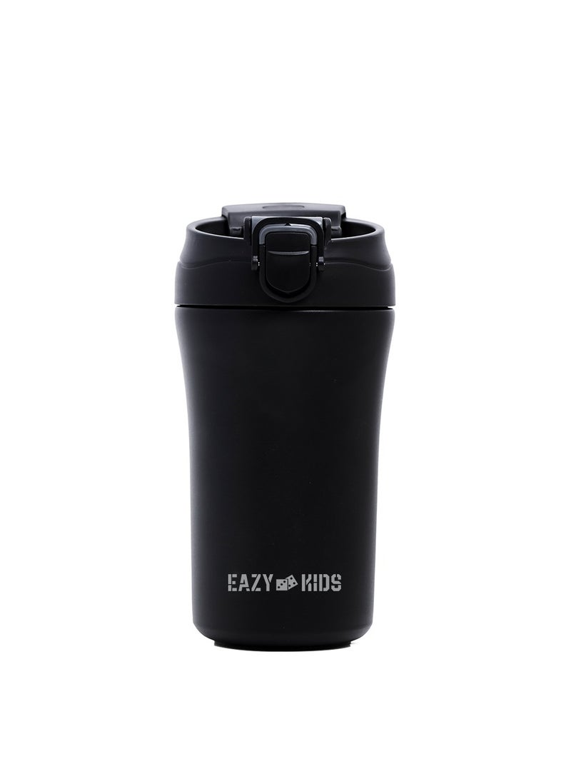 Eazy Kids Double Wall Insulated Tumbler Water Bottle - Black, 400Ml - Image 1