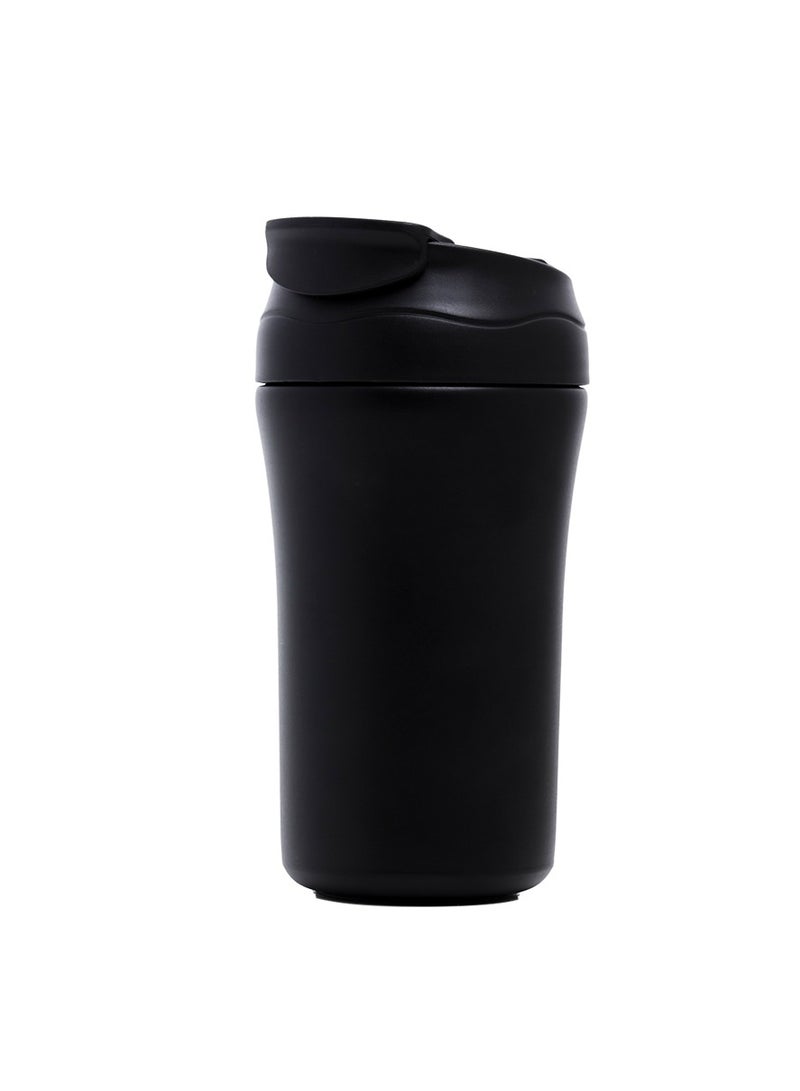 Eazy Kids Double Wall Insulated Tumbler Water Bottle - Black, 400Ml - Image 2