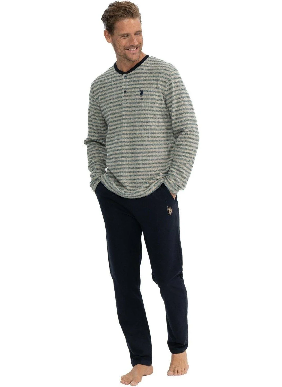 يو اس بولو اسن Men's Navy Blue Tracksuit 18840