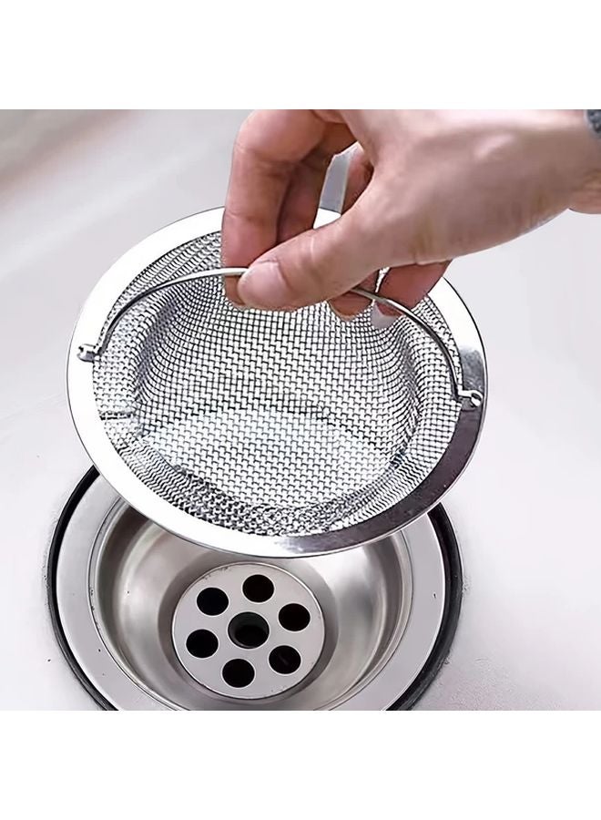 1pc Stainless Steel Kitchen Sink Strainer Anti Clogging Drain Stopper Rust Resistant - Image 2