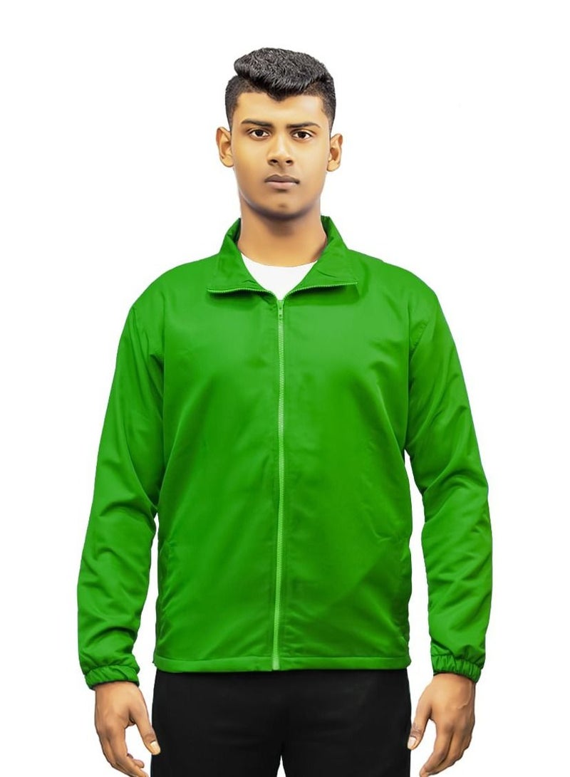 سبورت جاكيت تدريب رياضي رجالي لون اخضر مقاس S-XXL  - Image 2