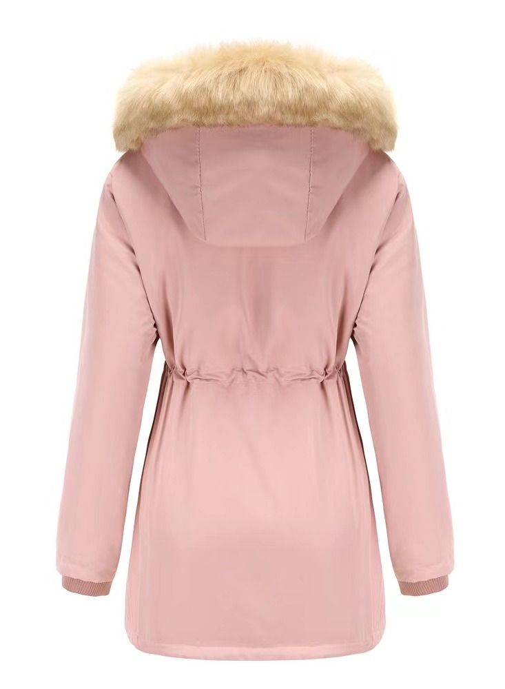 Loquat Women's Thickened Detachable Cap Fashion Simple Jacket - Image 2