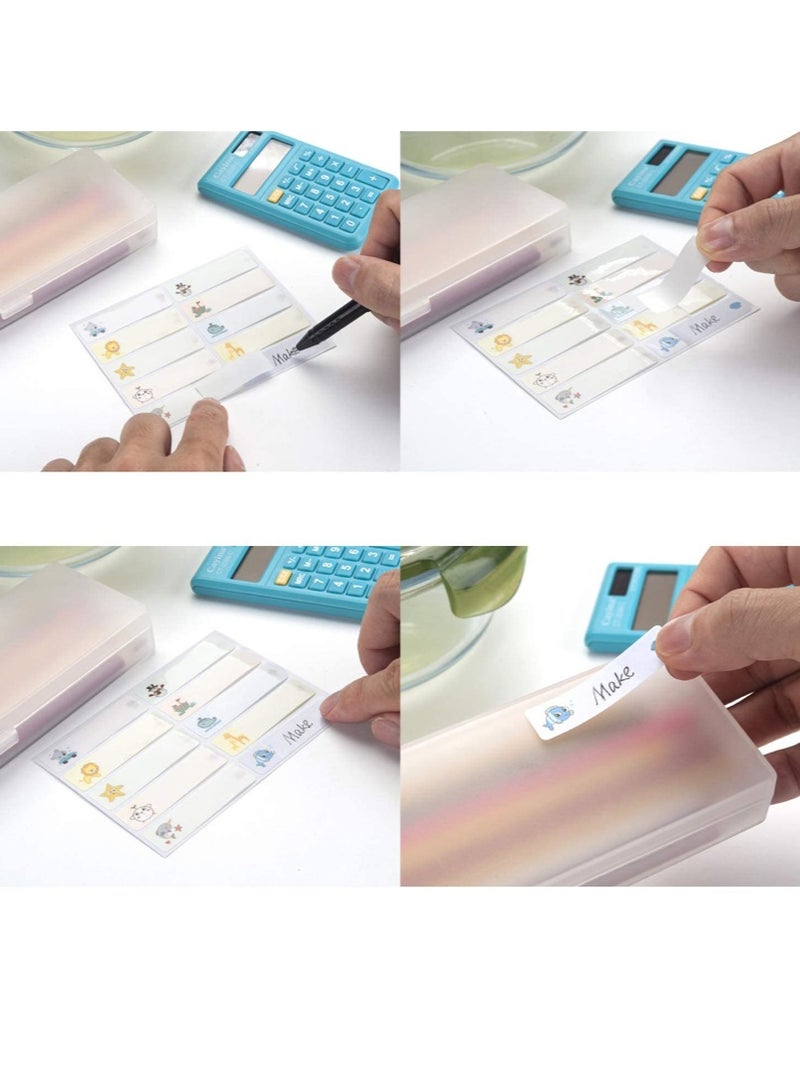 200 قطعة من ملصقات زجاجات الأطفال، ملصقات أسماء لحضانة الأطفال، مقاومة للماء، ذاتية التغليف، ملصقات أسماء للوازم المدرسية، زجاجات المياه، علب الغداء، تنظيم المدرسة والمنزل - view 2