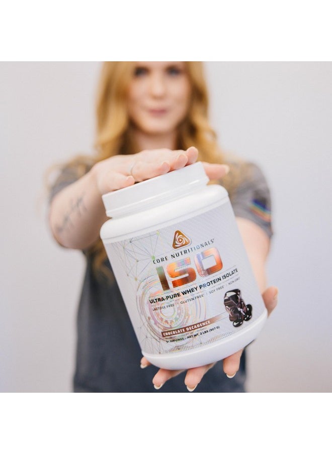 Core Nutritionals Iso, 100% Micro Filtered, Zero Artificial Fillers, 25G Whey Protein Isolate, 32 Servings (Chocolate Decadence)