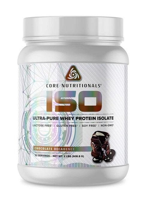 Core Nutritionals Iso, 100% Micro Filtered, Zero Artificial Fillers, 25G Whey Protein Isolate, 32 Servings (Chocolate Decadence)