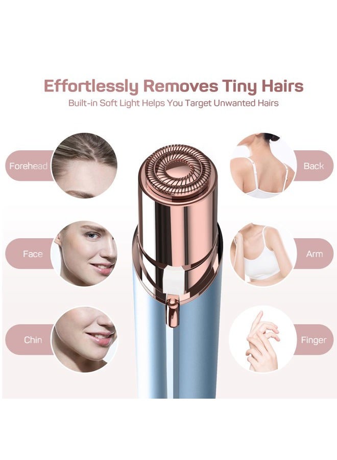 gurelax Facial Hair Removal for Women(as seen on tv), Gurelax Facial Hair Remover, Electric Face Shaver, Painless Hair Removal Device for Lip, Chin with 2 x Replacement Heads - Image 2