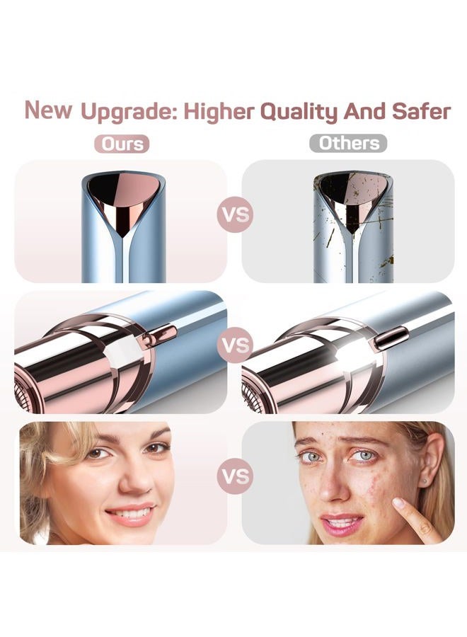 gurelax Facial Hair Removal for Women(as seen on tv), Gurelax Facial Hair Remover, Electric Face Shaver, Painless Hair Removal Device for Lip, Chin with 2 x Replacement Heads - Image 5