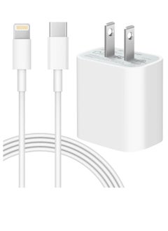 Generic Fast Charger [Apple MFi Certified] 20W PD Fast Type C Wall Charger with 6FT Charging Cable Compatible iPhone 13/13 Mini Pro Max/12 Pro Max/12 Mini/11 Pro  - Image 1