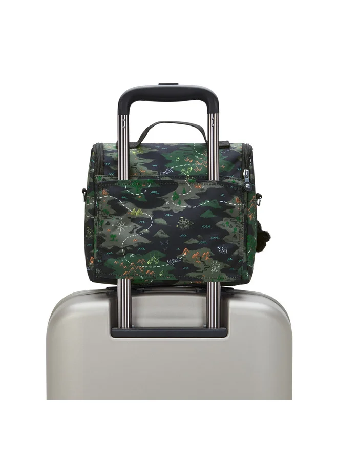 kipling New Kichirou Camo Treasure Large Lunchbox (With Trolley Sleeve)