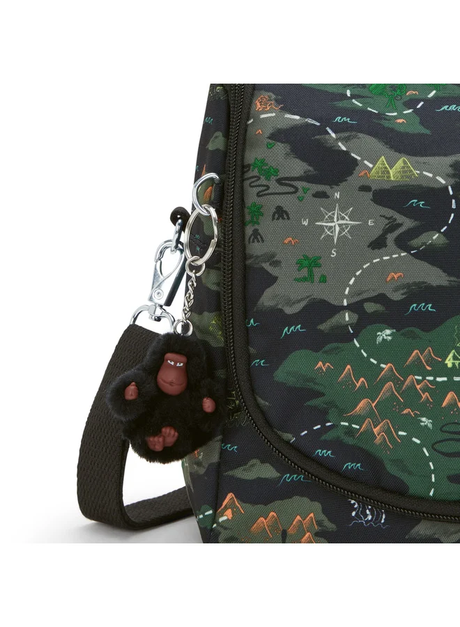 kipling New Kichirou Camo Treasure Large Lunchbox (With Trolley Sleeve)