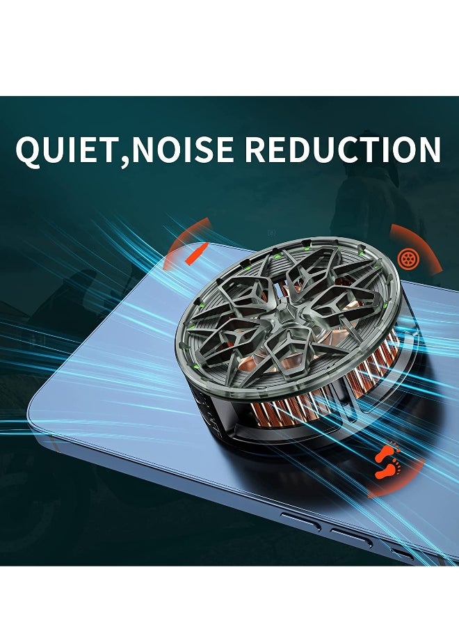 Generic High-Power Magnetic Mobile Phone Cooler with 15W Semiconductor Heatsink, Intelligent Temperature Control, Larger Cooling Area, Quieter Portable Fan for iPhone, Android, Tablet, and iPad.  - Image 2