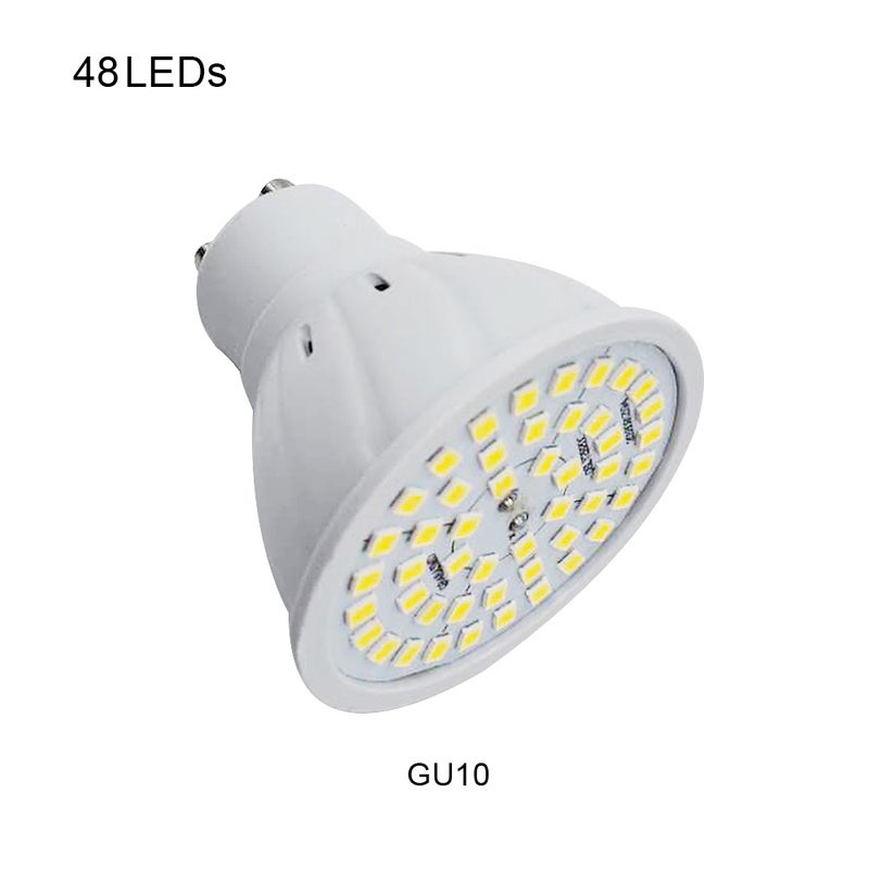 220V GU10 LED Lamp Spotlight Bulb Corn Light 48 LEDs Light Bulb LED Spot light Warm White Light - Image 1