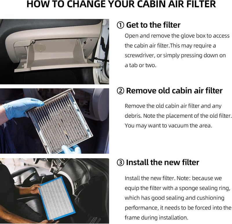 SEINECA AC Cabin Air Filter for Dodge Durango & Jeep Grand Cherokee (2011-2019) - Image 5