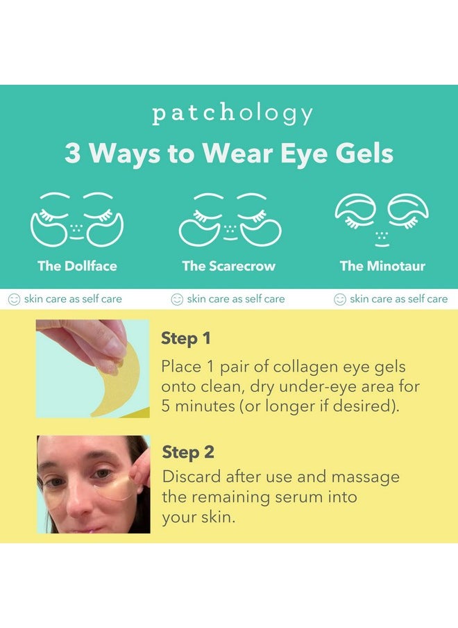 Patchology PATCHOLOGY Eye Mask, Brightening Under Eye Patches for Puffy Eyes and Dark Circles, Vitamin C Serum, Dark Circles Under Eye Treatment, Hydrating Eye Patches for women and men (5 Pairs)  - Image 4