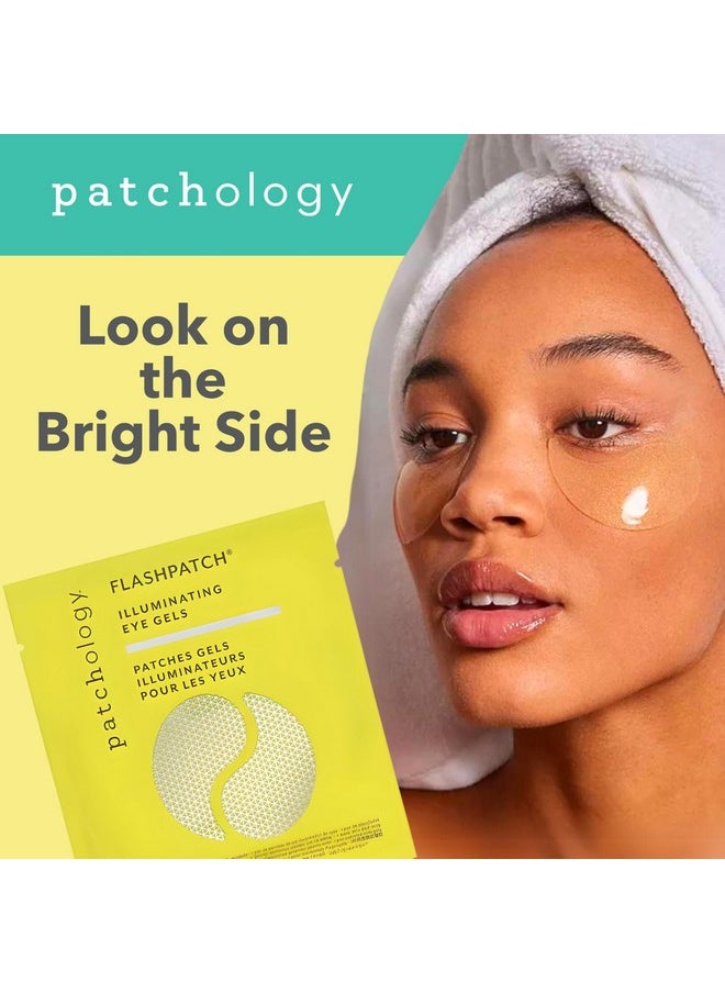 Patchology PATCHOLOGY Eye Mask, Brightening Under Eye Patches for Puffy Eyes and Dark Circles, Vitamin C Serum, Dark Circles Under Eye Treatment, Hydrating Eye Patches for women and men (5 Pairs)  - Image 2