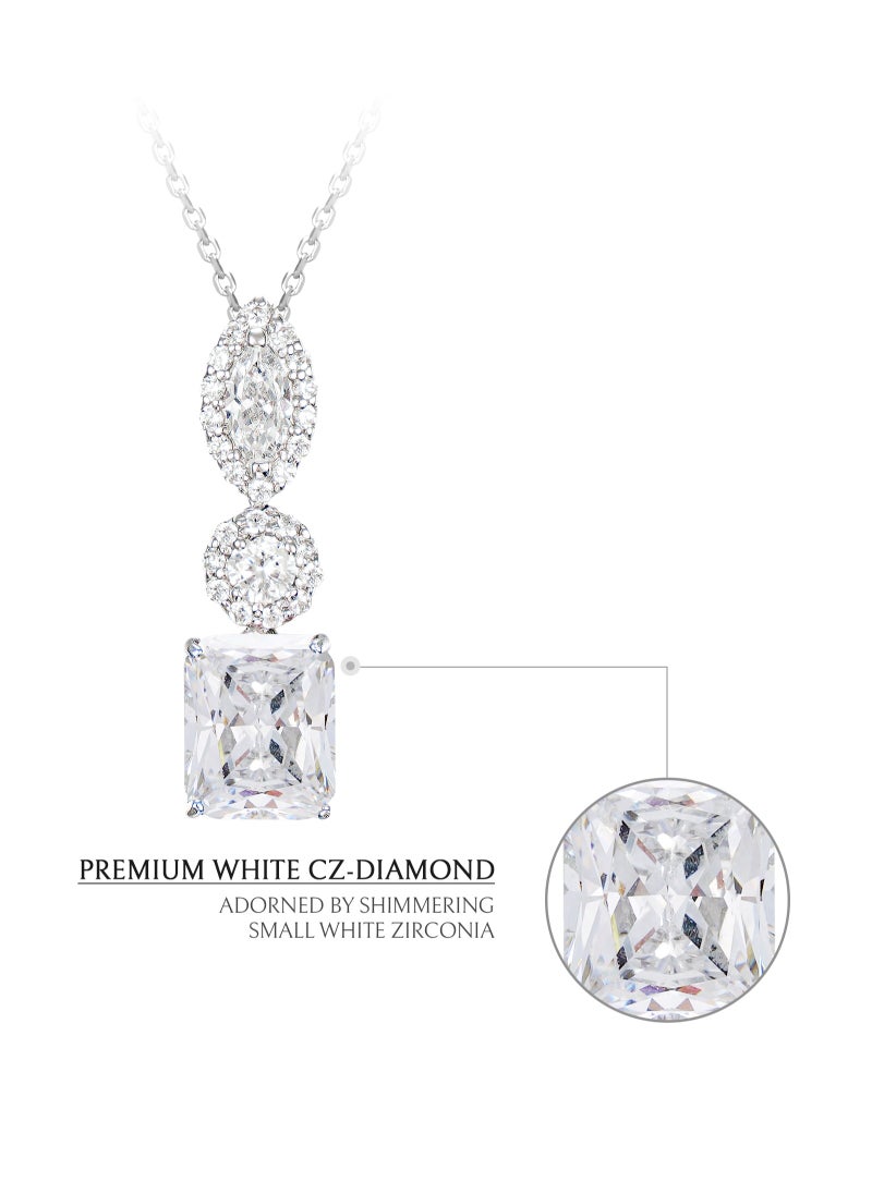 AWNL - AWNL Women's Necklace with 925 Sterling Silver and CZ-Diamond,Eternal Love Pendant Gift for Women Wife Girlfriend - Image 1