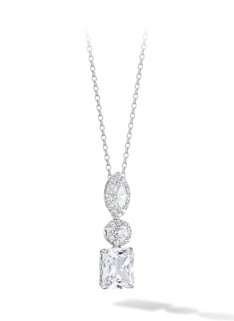 AWNL - AWNL Women's Necklace with 925 Sterling Silver and CZ-Diamond,Eternal Love Pendant Gift for Women Wife Girlfriend - Image 1