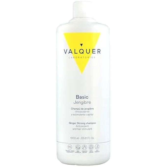 Valquer Laboratorios GINGER STRONG CARE SHAMPOO GINGER HAIR STIMULANT ANTI-DANDRUFF ANTIOXIDANT WITH PANTHENOL ALL HAIR TYPES - 1 LITRE - Image 1