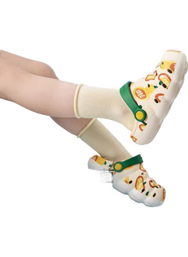 Babycare Children'S Perforated Shoes, Spring And Summer Beach, Kids' Home Non-Slip Baby Slippers, Cloud Blue, Size 14